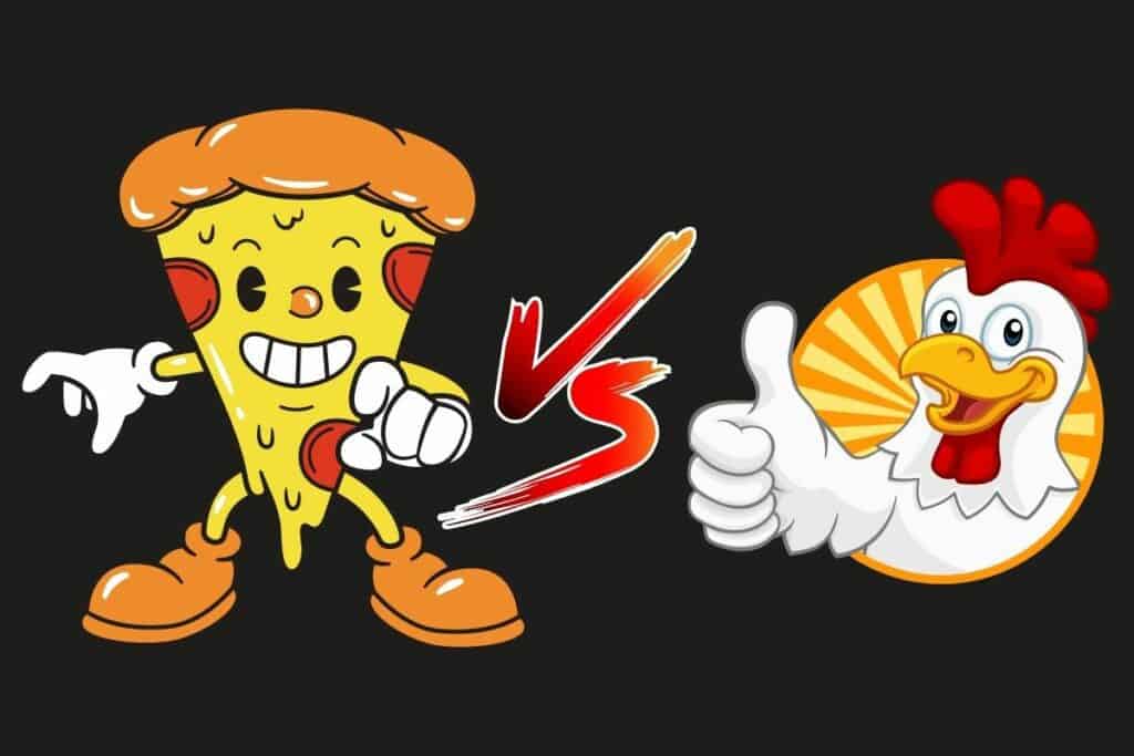 Pizza vs Chicken Graphic