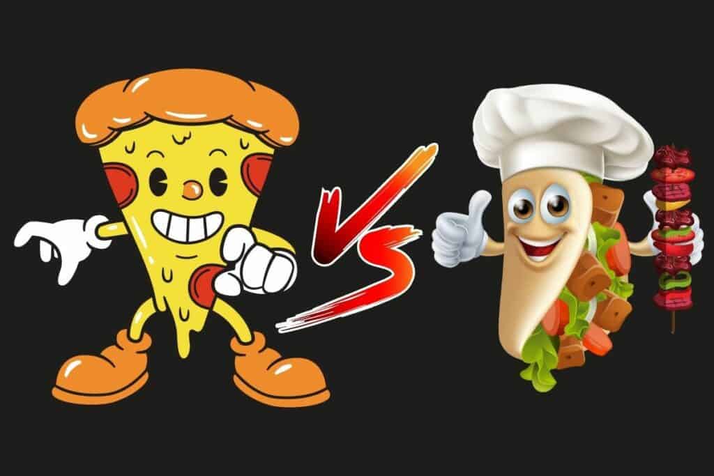 Pizza vs Kebab graphic