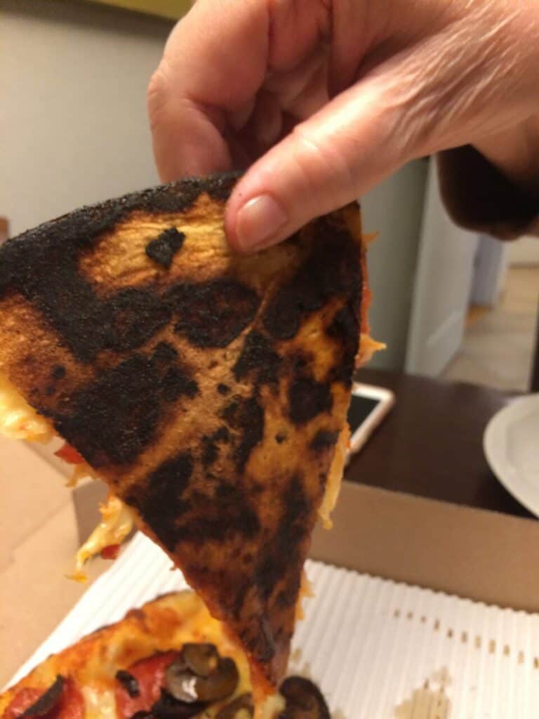 Burnt Pizza Bottom