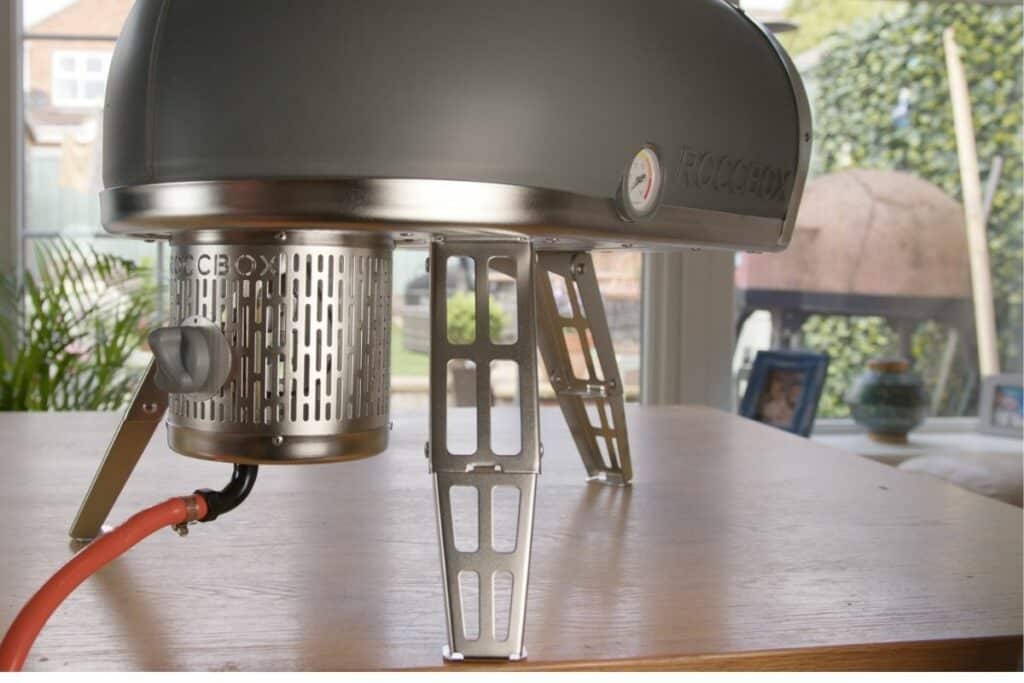 Gozney Roccbox Pizza Oven Back Burner View